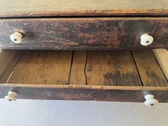 Antique Primitive Wooden Four Drawer Cabinet
