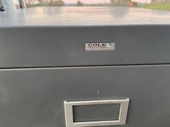 Vintage Cole Steel Metal File Cabinet
