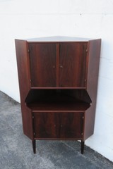 Mid Century Danish Rosewood Corner Cabinet Storage Cupboard 6167
