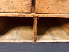 Antique 2 Drawer Wooden Library Card Catalog Index Cabinet