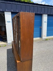 Lane ‘Pueblo’ Brutalist Oak China Cabinet