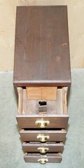 ANTIQUE ART DECO CIRCA 1920’S RESTORED ENGLISH OAK FILING CABINET NEW FITTINGS