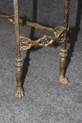 Oscar Bach Style Faux Tortoise Shell Bronze Demilune Cabinet Console & Chair