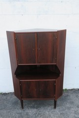 Mid Century Danish Rosewood Corner Cabinet Storage Cupboard 6167