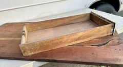Antique Oak Sellers Cabinet DRAWER hoosier style cupboard Chippy Paint *A*