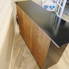 Black Lacquer Modern Designer Sideboard Credenza 58” 2 Door 6 Drawer Storage