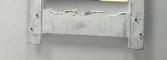 antique wall hanging cabinet medicine comb shaving shelve with mirror hallway ba