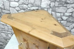 Antique Wooden Wall Cabinet Corner Cabinet Bathroom Cabinet Barock 1850