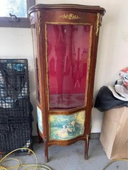 French Louis XV Style Vitrine Curio Cabinet