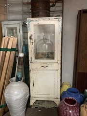 1930-50 Metal Medical Apothecary Hospital Medicine Cabinet Farmhouse Shabby Chic