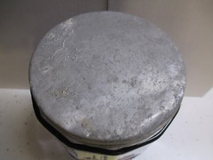 Hoosier Cabinet “RARE COLONIAL AMETHYST ” Embossed Coffee Spice Jar Lot # 6002
