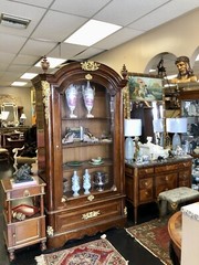MONUMENTAL 19TH C. FRENCH LOUIS XVI STYLE CABINET