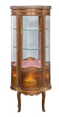 Antique Louis XVI Hand Painted Display Vitrine
