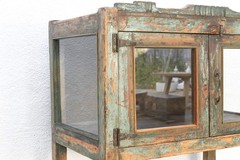 Antique French Colonial Etagere Cabinet