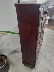 Vintage Mahogany Apothecary 20 Drawer Cabinet