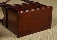 Antique English Victorian Small Pair Mahogany Bedsides Locker Tables Nightstands