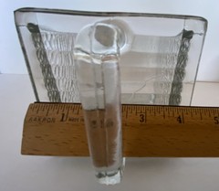 Rare Antique Vintage LRG Gerrix Glass Dry Scoop for Hoosier Cabinet ~ ORIGINAL