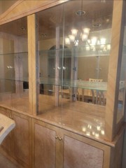 China Cabinet & Table With Chairs Set