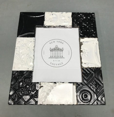 Decorative Salvaged 8×10 Tin Ceiling 3″ Patchwork Metal Picture Frame Old 85-25B