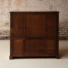 Late 19th Century French Oak Bank Office Filing Cabinet