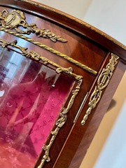 Antique Louis XVI French Corner Curio Cabinet