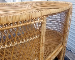 Vintage Rare Unique Custom Sunburst Bohemian Wicker Bar Philippines