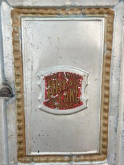 Antique Farmhouse Tin Metal Bread & Cake Cabinet Cupboard