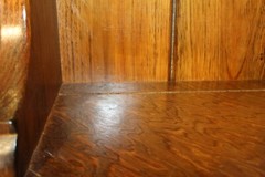 Vintage Solid Knotty Pine Custom Corner Cabinet – Rustic Country American