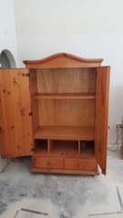 Vintage Large Wooden PINE CABINET
