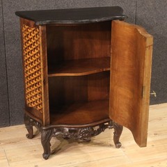 Sideboard in inlaid wood vintage furniture antique style 20th century cabinet