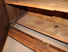 17th c French Louis XIV Baroque Flame Walnut Two Part Cupboard