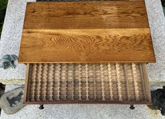 Antique 19th c. Jessen & Rosberg Oak 4 Drawer Watchmakers or Jewelers Cabinet