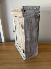 Antique Bathroom Wood Medicine Cabinet ~ Vintage Farm House Primitive