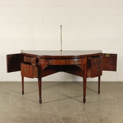 Antique Servant George III Mahogany Ebony Maple Brass XVIII Century England Abou