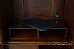 F65808EC: Mahogany Large 3 Section TV Entertainment Bookcase Unit