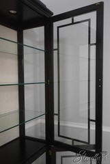 67485: HENKEL HARRIS Model 227 Black Curio Cabinet
