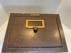 Vintage Globe Wernicke Heavy Duty Card Catalog File Cabinet Metal Drawer 5 x 8