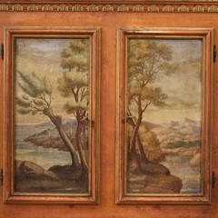 Sideboard Venetian vintage 20th century furniture hand painted antique style