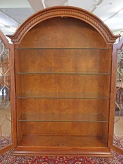 Gorgeous Italian Made Burl Wood China Display Cabinet Attributed to Giemme