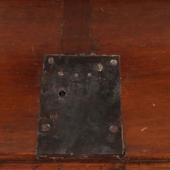 Antique 18th Cent. Baroque Walnut Flap Cabinet Original Italy Collectors