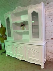 Painted Cottage Shabby Chic French Provincial China Cabinet