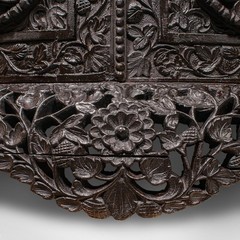 Antique Veranda Gin Cabinet, Ceylon, Teak, Corner Cupboard, Victorian, C.1880