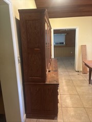 Oak Antique Bookcase, Display Cabinet, China Cabinet With Glass