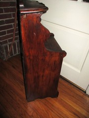 SUPERB! Rare Antique French Country Carved Dark Wood Potato Bin Cabinet