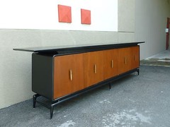 IMPORTANT ITALIAN OR MEXICAN MODERNIST MID CENTURY MODERN SIDEBOARD – P