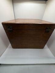 Vintage Shaw Walker Oak FILE or RECIPE BOX Dovetailed with 3 Sets of Dividers
