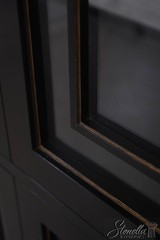 67485: HENKEL HARRIS Model 227 Black Curio Cabinet