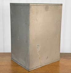 Antique Farmhouse Tin Metal Bread & Cake Cabinet Cupboard