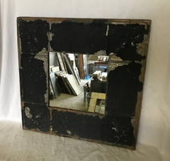 VTG Salvage Tin Ceiling 23″ SQ Metal 11″ Mirror Pineapple Fleur De Lis 1868-23B