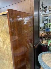Large French Deco Style Burlwood Cabinet 106.5″ Long
